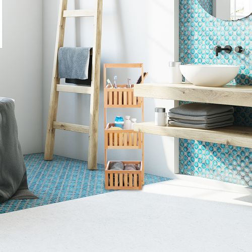 Étagère Salle De Bain Bambou 3 Niveaux