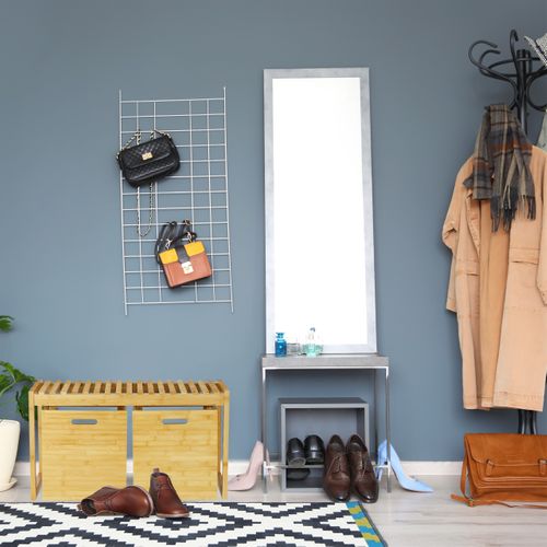 Banc à Chaussures De Rangement En Bambou