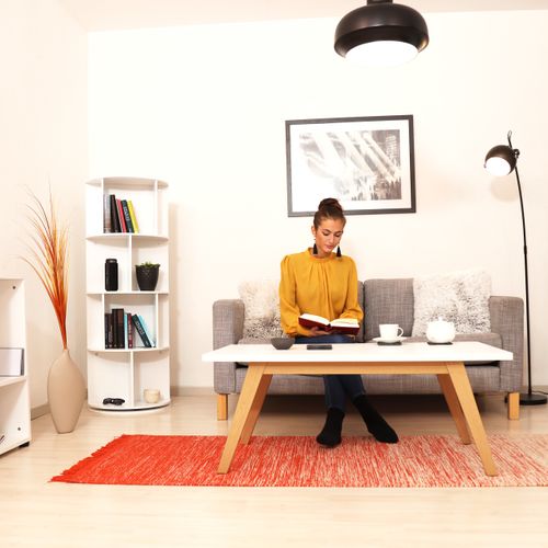 Étagère Rotative à 12 Compartiments