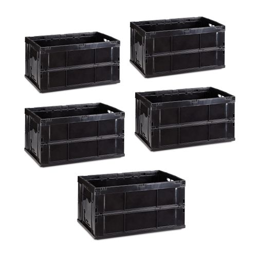 Lot De 5 Boîtes De Transport Pliables