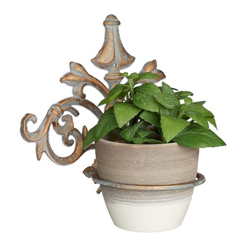 Support Pot De Fleurs Mural Baroque