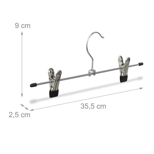 Lot De 80 Cintres à Pinces En Métal