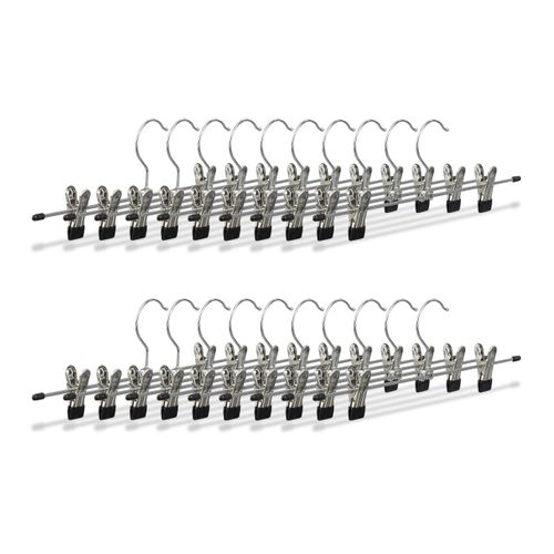 Lot De 100 Cintres à Pinces En Métal