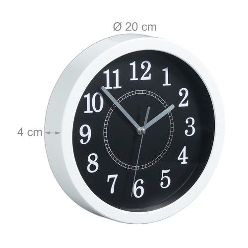 Lot De 3 Horloges Murales Rondes 20 Cm