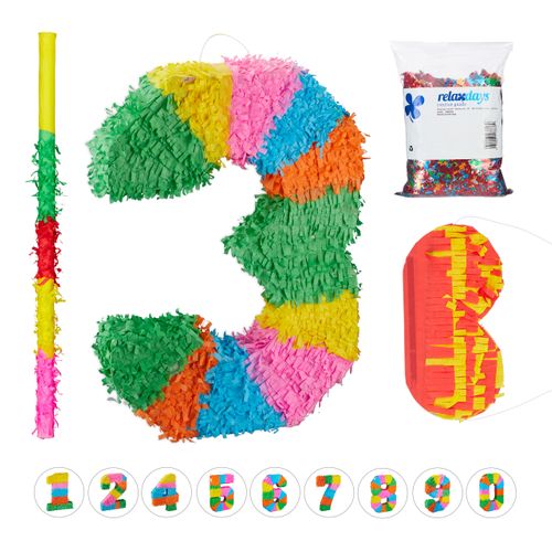 Ensemble 4 Pièces, Piñata Chiffre 3
