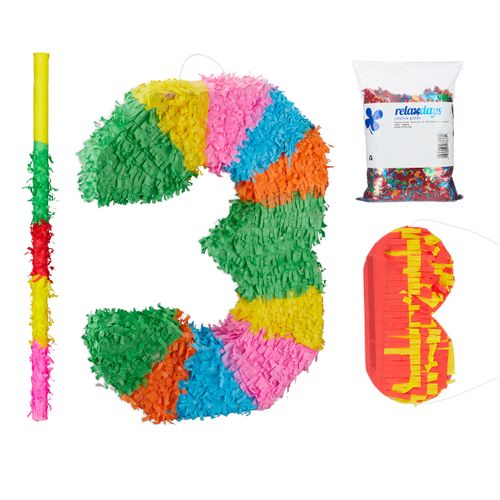 Ensemble 4 Pièces, Piñata Chiffre 3