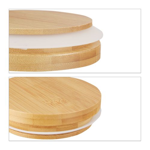 Jeu De 3 Pots De Stockage En Verre 600ml