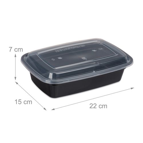 10x Meal Prep Containers 1 Compartiment