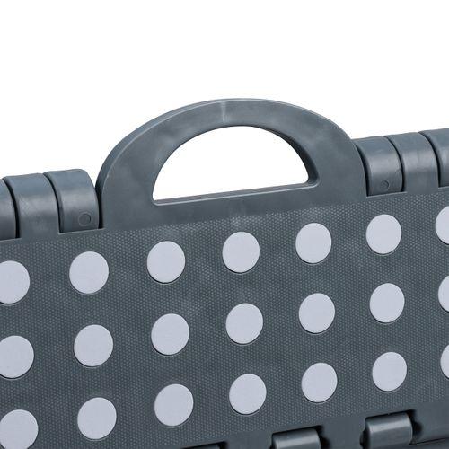 2x Tabourets Pliables L Gris Foncé