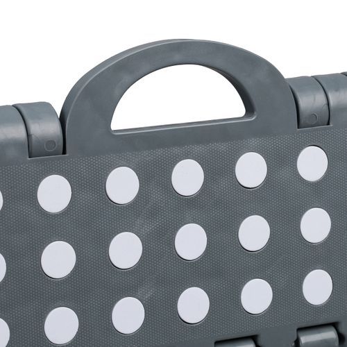 10x Tabourets Pliables XL Gris Foncé