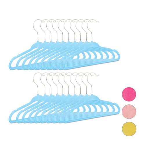 80 Cintres Pour Enfants Turquoise