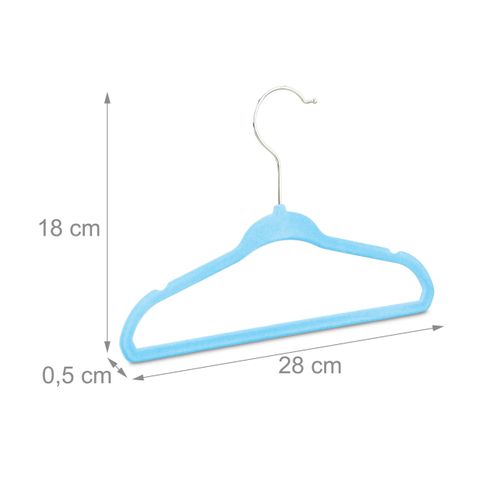 80 Cintres Pour Enfants Turquoise