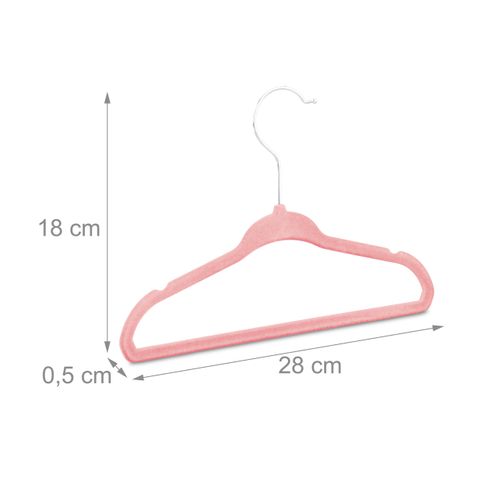 100 Cintres Pour Enfants, Couleur Rose