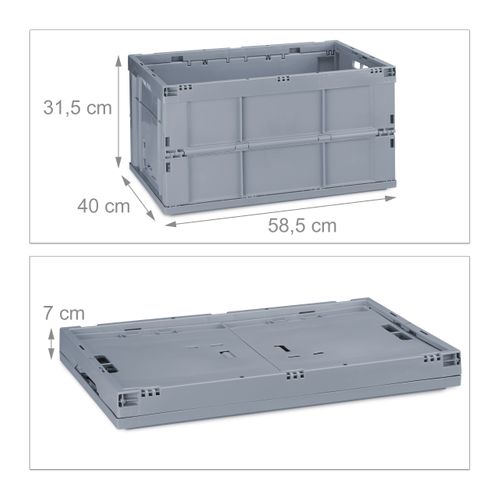 Lot De 10 Boîtes De Transport Pliables