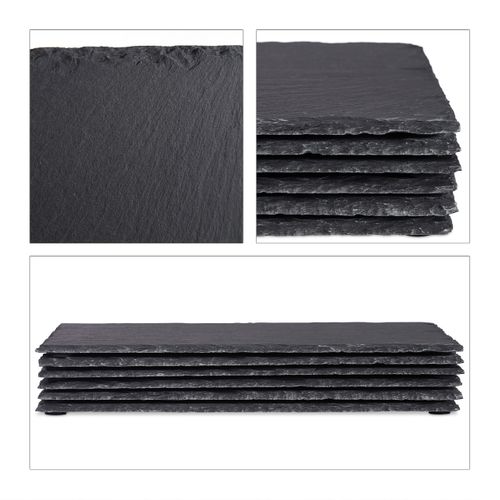 Assiettes En Ardoise 30x20 Cm Lot De 48