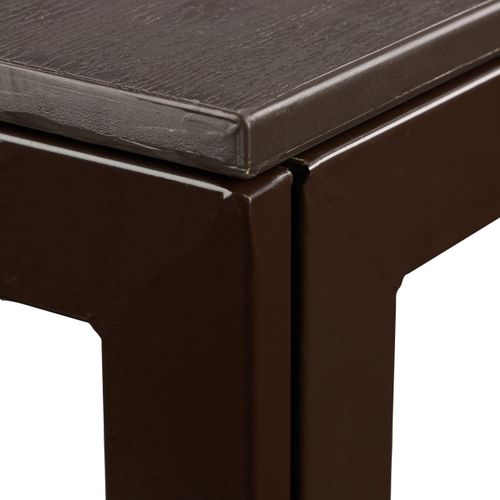 Table Carrée De Jardin Effet Bois