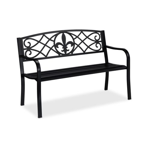 Banc De Jardin Avec Motif Fleur De Lys