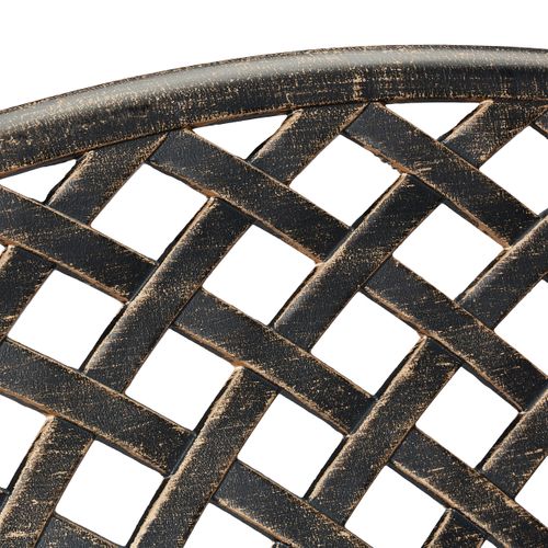 Banc De Jardin En Bronze Noir