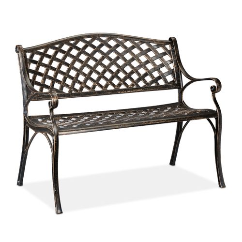 Banc De Jardin En Bronze Noir