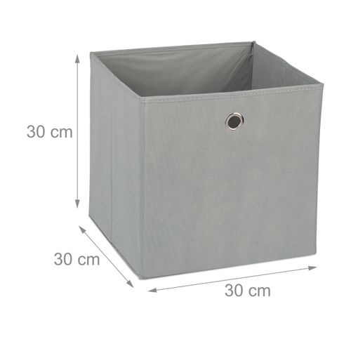 Lot De 6 Boîtes De Rangement Gris