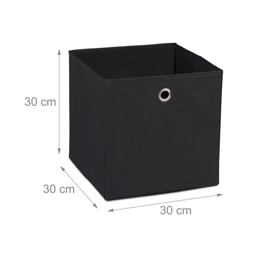 Lot De 4 Boîtes De Rangement Noir