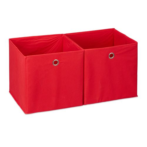 Lot De 6 Boîtes De Rangement Rouge