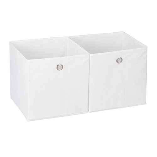 Lot De 12 Boîtes De Rangement Blanc