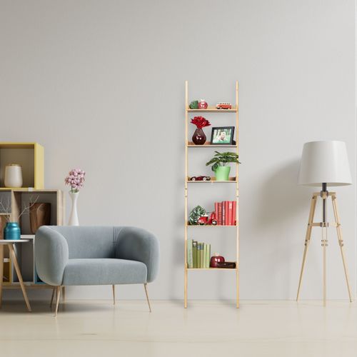 Etagère En Échelle En Bambou