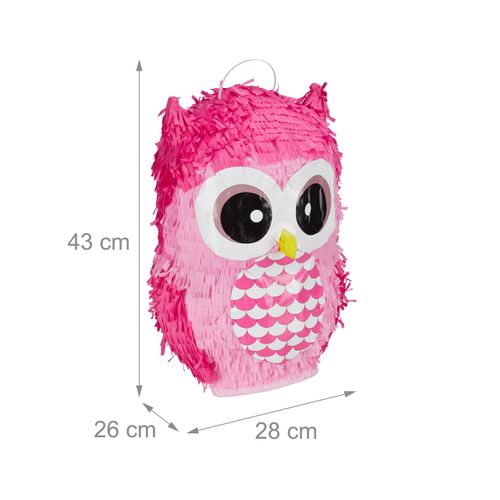 Pinata Hibou En Rose