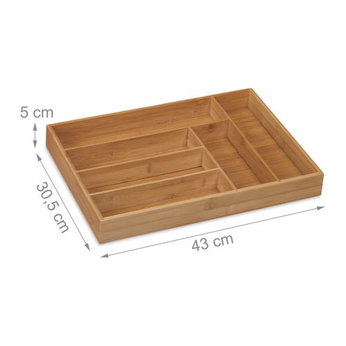 Range-couvert Bambou 6 Compartiments