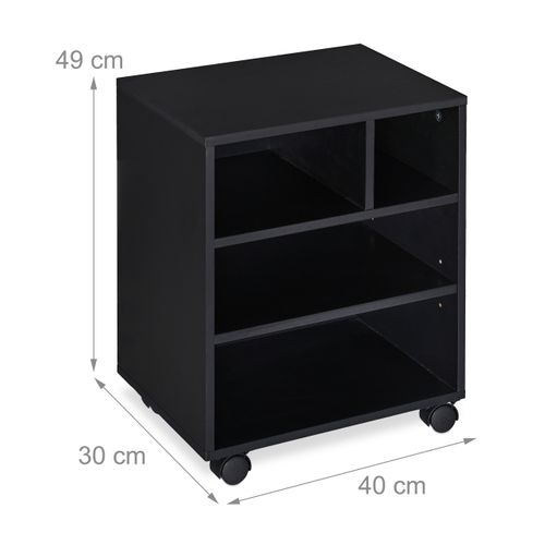 Caisson à Roulettes Noir