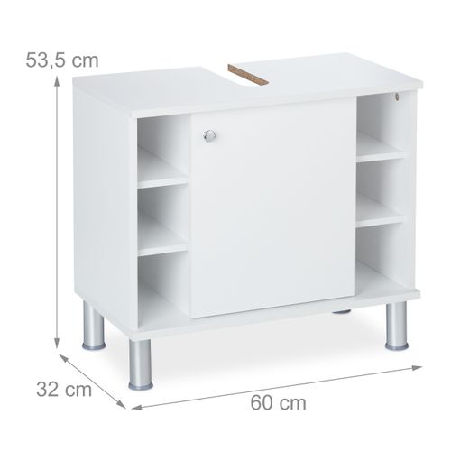 Armoire Dessous De Lavabo Blanc
