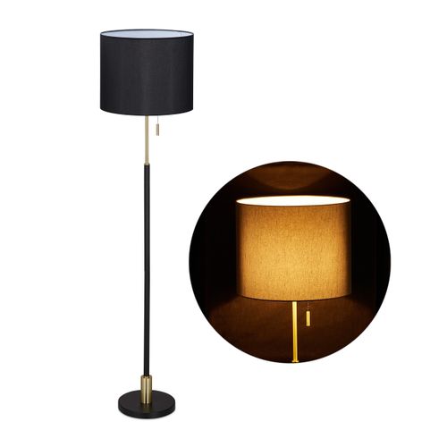 Lampe Droite Salon Noire