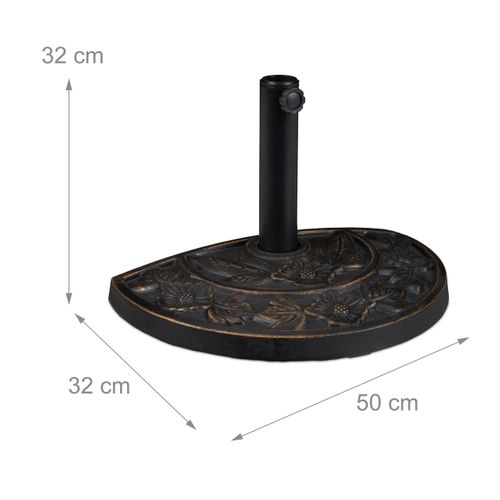 Pied De Parasol Demi-rond