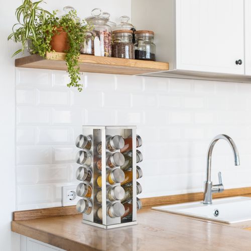 Tourniquet à Épices Carré Avec 20 Pots