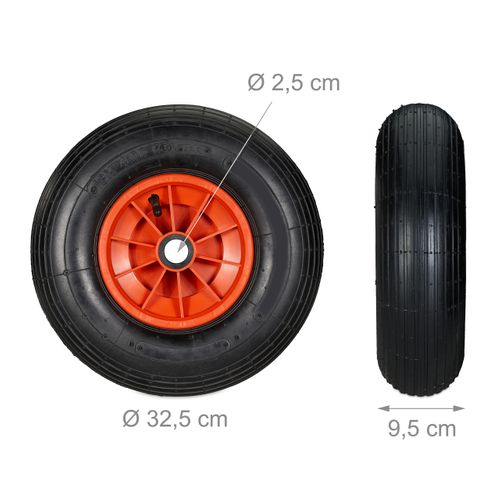 Lot De 4 Roues De Brouette 4.00-6