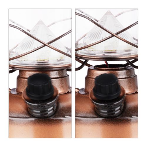 2x Lampe-tempête LED Cuivre