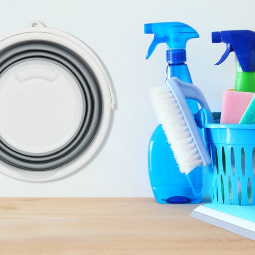 Lot De 2 Seaux Pliables 10 L