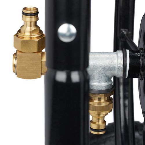 Dévidoir Tuyau D’arrosage Métal Noir