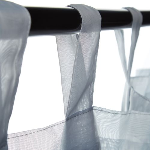 Rideaux Passants Lot De 6 Rideaux Argent