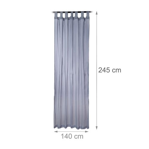 Rideaux Passants Lot De 6 Rideaux Argent