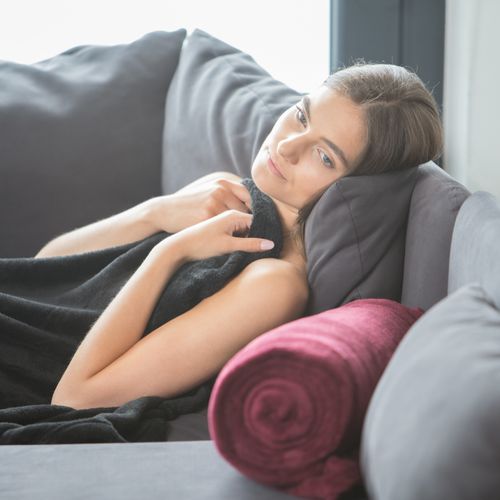 4x Couvertures Plaid Géant Polaire Noir