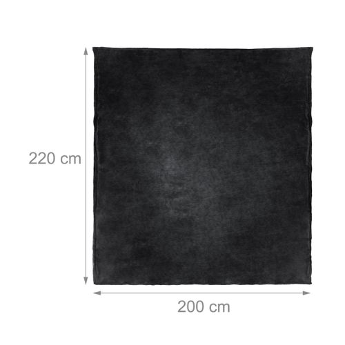 4x Couvertures Plaid Géant Polaire Noir