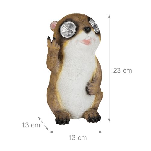 Lot De 2 Statues De Jardin Marmotte