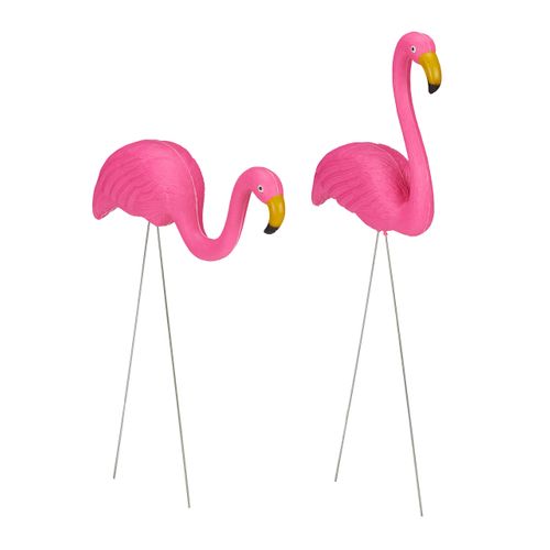 Lot De 6 Statues De Flamants Roses