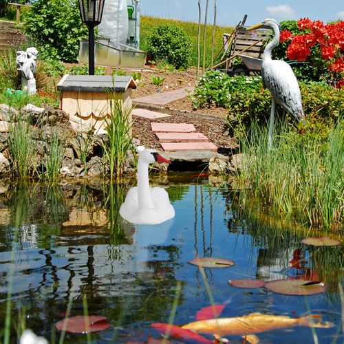 2 Cygnes Décoratifs Pour Le Jardin XXL