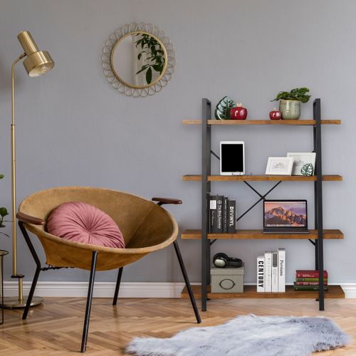 Étagère à Livres à 4 Niveaux