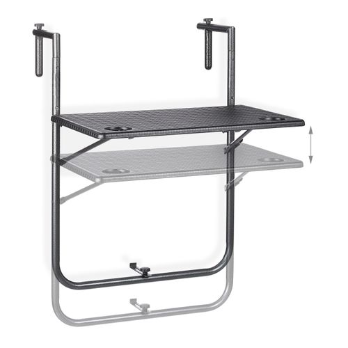 Table Balcon Suspendue En Noir