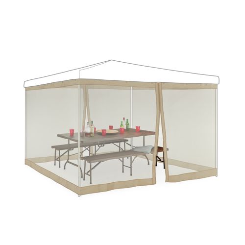 Moustiquaire Pergola Beige 3 X 3 M