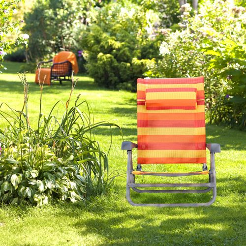 Chaise Longue Pliante Avec Repose-tête